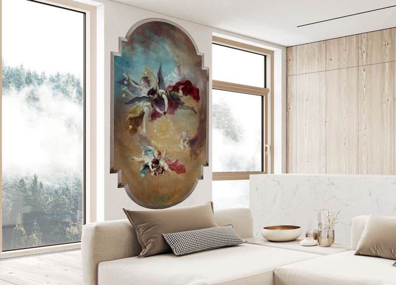 Affresco Soffitto Cappella Palazzo Gruberjev Lubiana