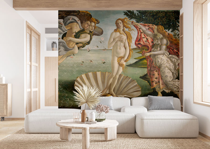 Affresco La Nascita di Venere di Sandro Botticelli