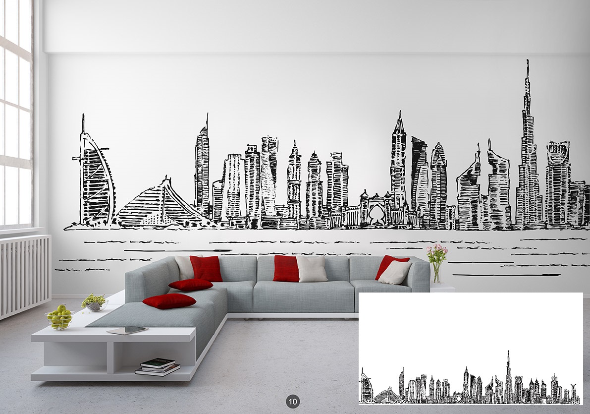 Gigantografia adesivo murale  di Dubai Still Love sl010