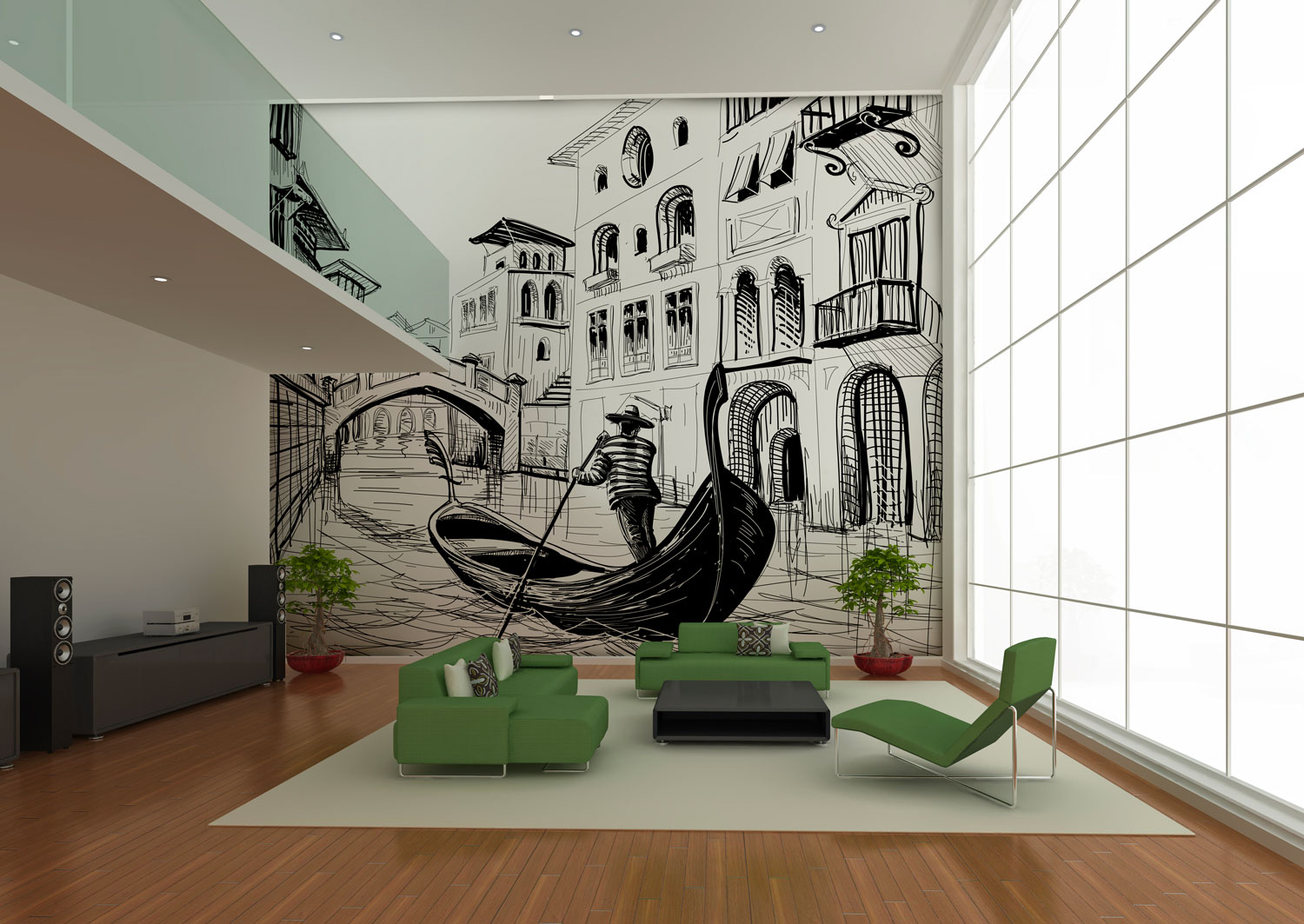 Gigantografia gondoliere a Venezia Still Love SL004