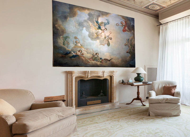 Affresco Soffitto Sala Giochi Maria Antonietta di Jean-Simon Berthelemy