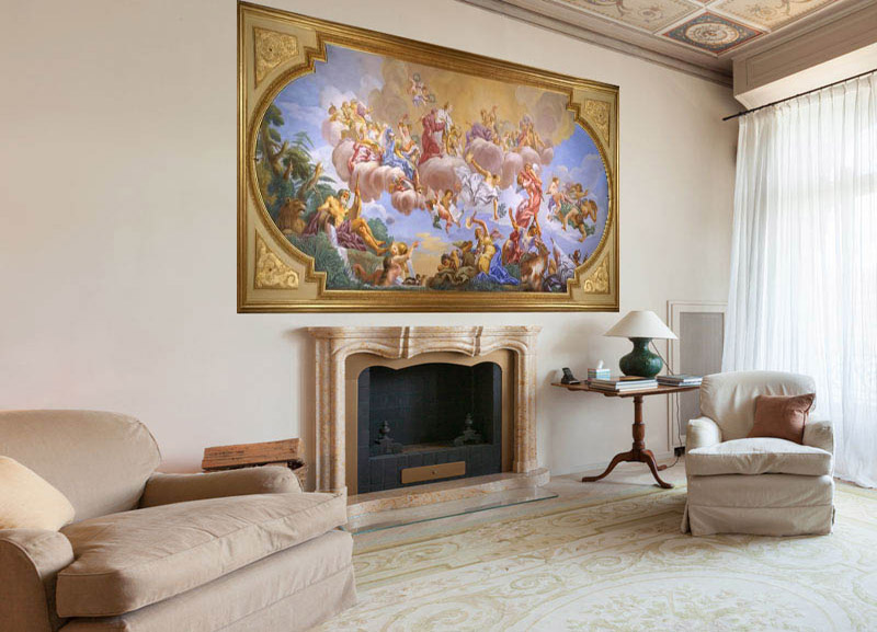 Affresco Apoteosi di Cosimo il Vecchio di Anton Domenico Gabbiani Villa Medici